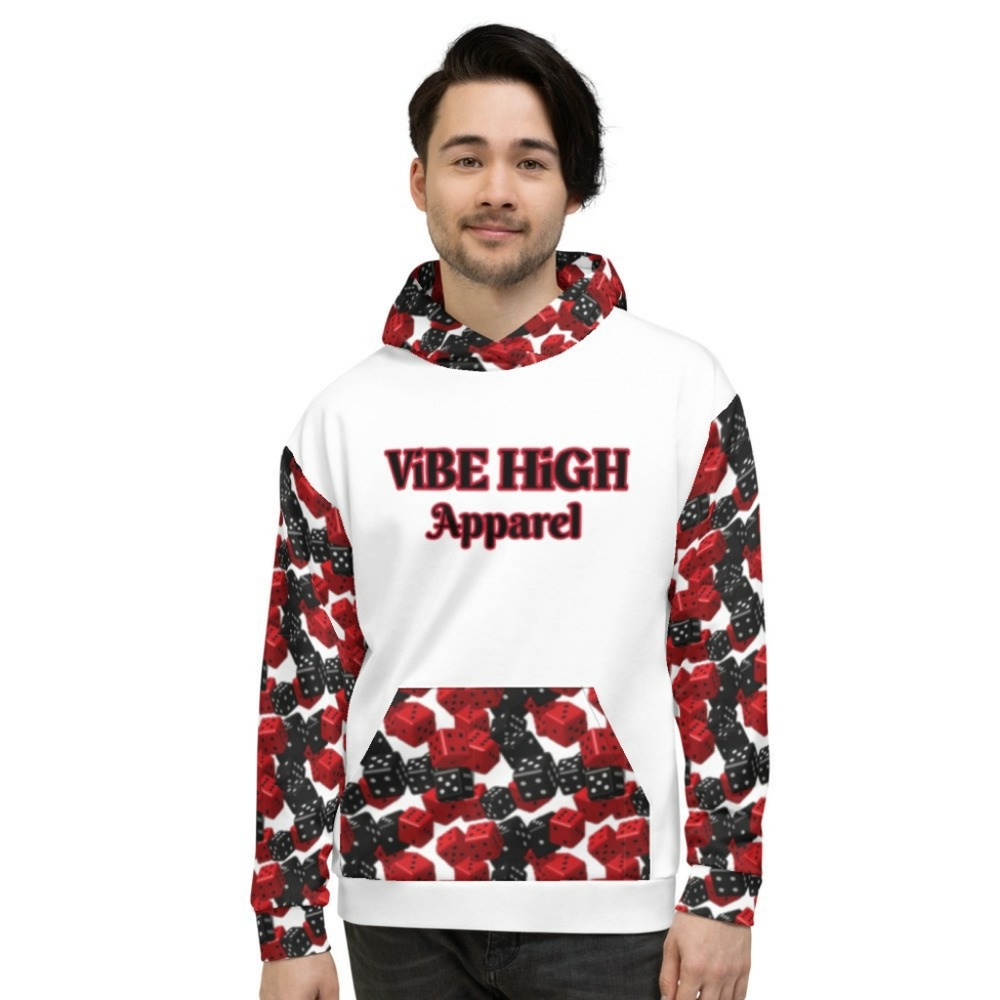 Vibe High Diced Unisex Hoodie